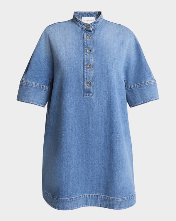 Givenchy Logo Fit-Flare Mini Polo Dress | Neiman Marcus