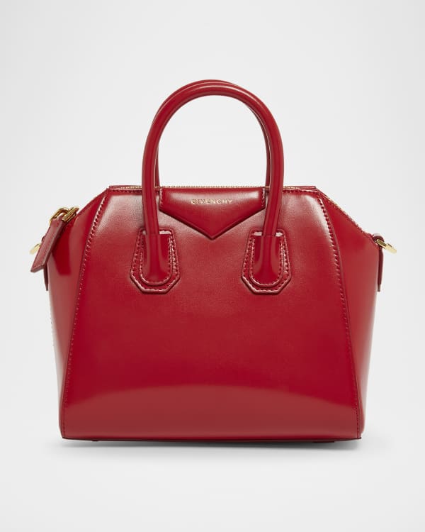 Antigona Mini Top-Handle Bag in Shiny Tumbled Leather