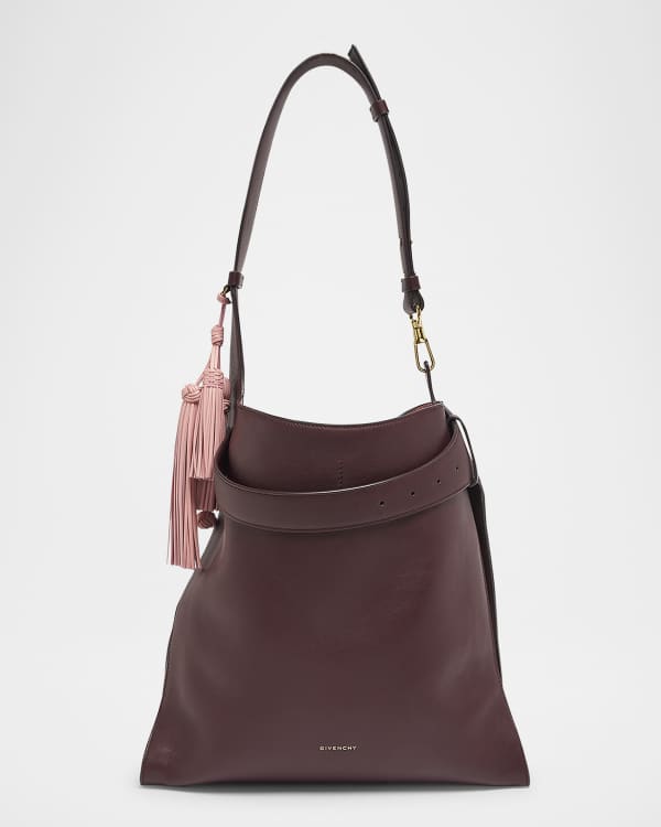 【関税&送料込】Givenchy Voyoum Medium Grainy Leather Should Medium Voyou bag in shiny leather in - black | Givenchy US