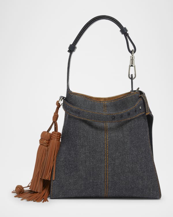 【GIVENCHY】Antigona Lock Toy デニム バッグ Givenchy Antigona Lock Toy Top-Handle Bag in Denim | Neiman