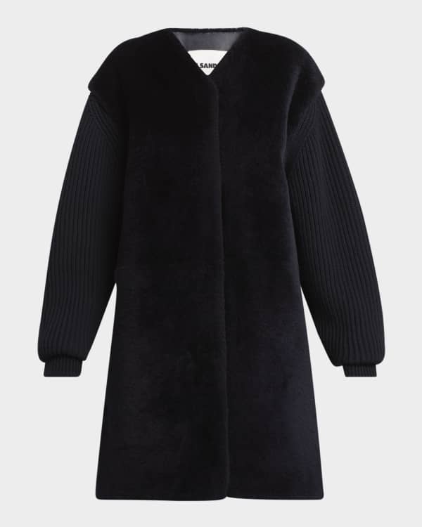 Jil Sander Wavy Mohair Coat | Neiman Marcus