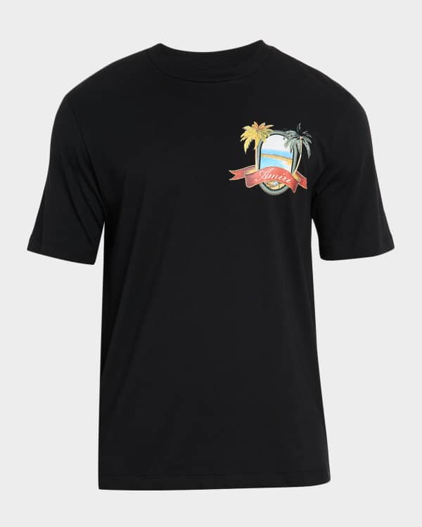 Amiri Men's Staggered Logo T-Shirt | Neiman Marcus