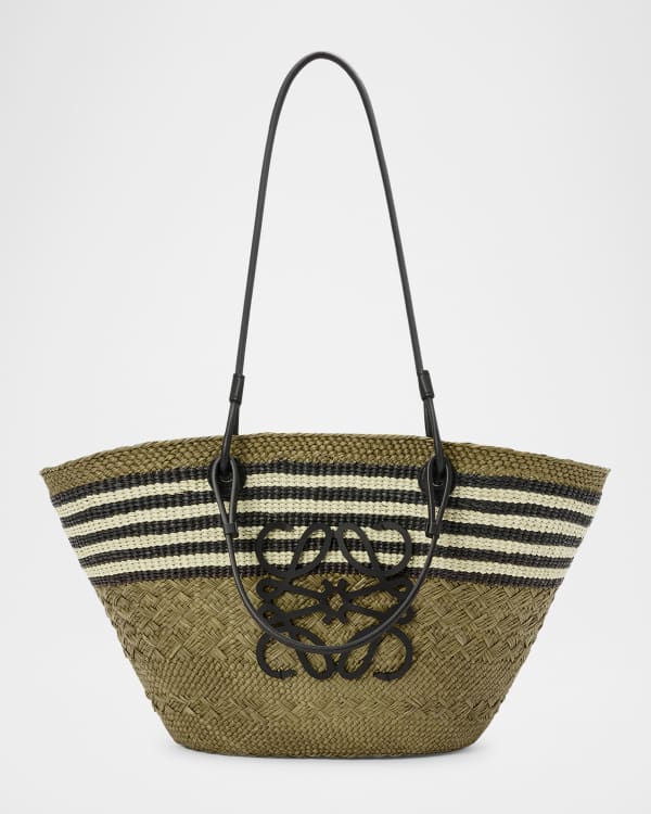 Loewe x Paula's Ibiza Anagram Small Basket Bag in Iraca Palm