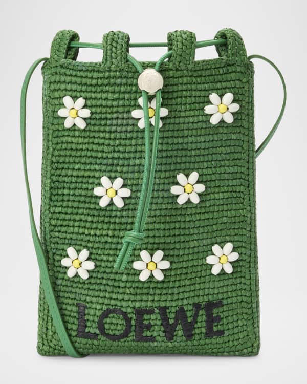 Loewe x Paula's Ibiza Anagram Flower Straw Pocket Crossbody