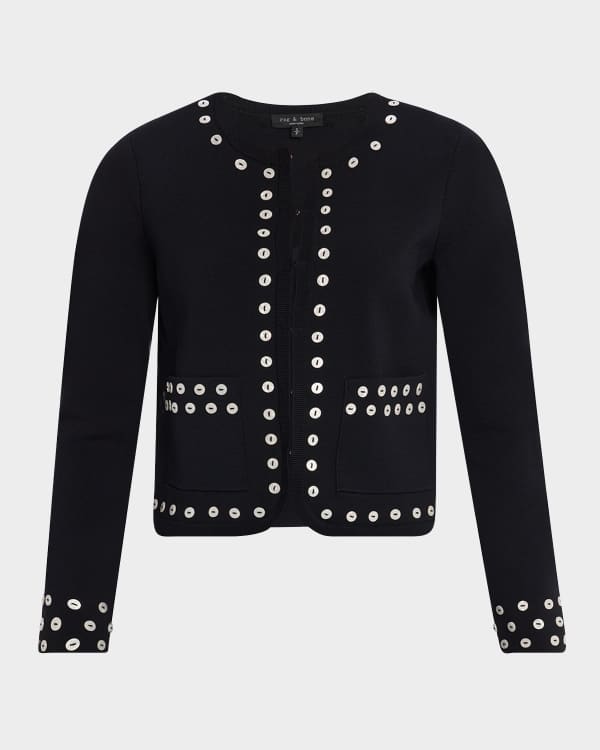 トップス Her lip to Crillon Boucle Cardigan black Her lip to - Crillon Boucle Cardigan blackの通販 by