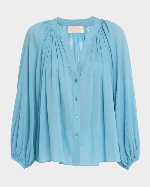 トップス BRUSHED LACE VOLUME SLEEVE BLOUSE Editor's Picks】 BRUSHED LACE VOLUME SLEEVE BLOUSE (Col:IVO