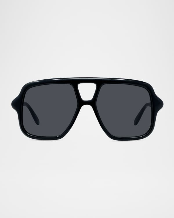 Saint Laurent Vintage Logo 61mm Acetate Square Sunglasses | Neiman