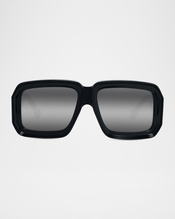 Loewe Inflated Square Injection Sunglasses Inflated square sunglasses in red - Loewe | Mytheresa main image 3