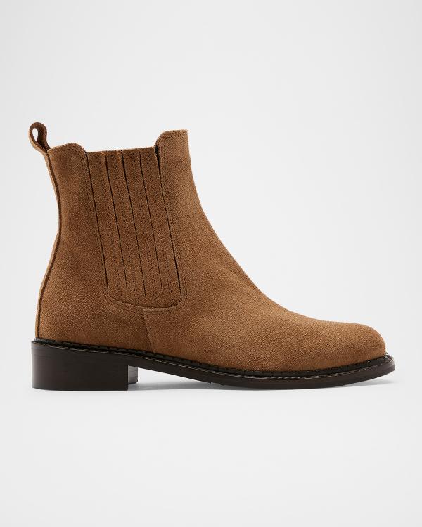 Aquatalia Eloise Shearling-Lined Suede Ankle Boots | Neiman  display picture 1