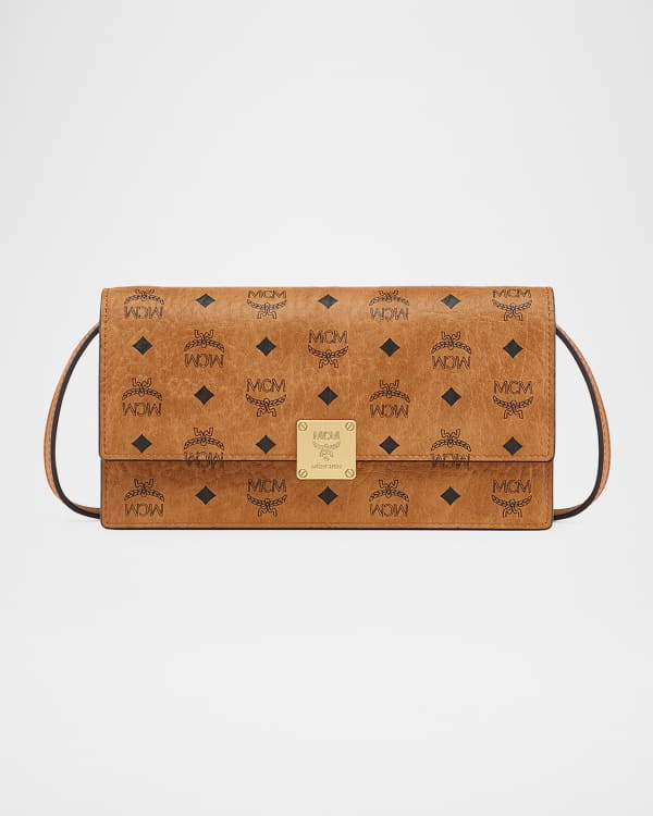 [MCM]★ Tracy Visetos wallet Large Tracy Crossbody Wallet in Visetos Cognac | MCM ®US