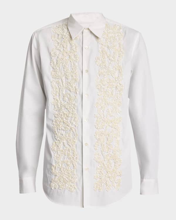Dries Van Noten Men's Hegland Oversized Mesh T-Shirt | Neiman Marcus