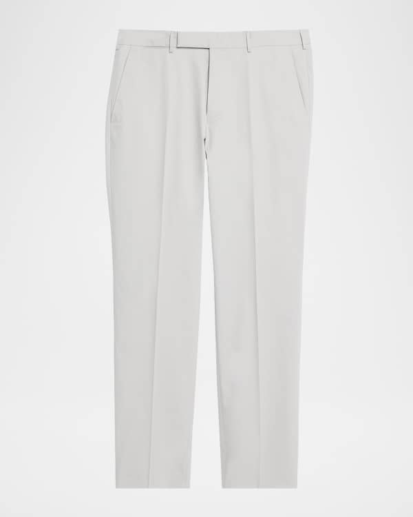 ZEGNA Men's Premium Cotton Flat-Front Trousers | Neiman Marcus