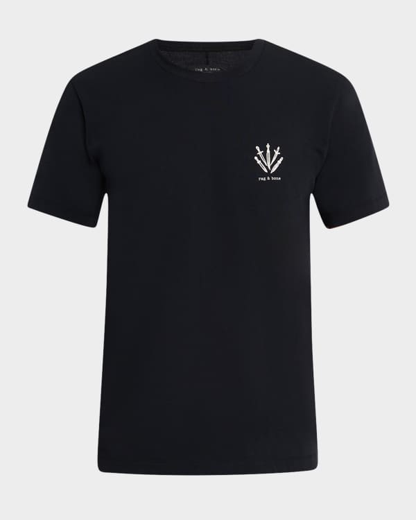 【関税込み】rag & bone ブラック Splatter Print Tシャツ Rag & Bone Men's Splatter Print T-Shirt | Neiman Marcus