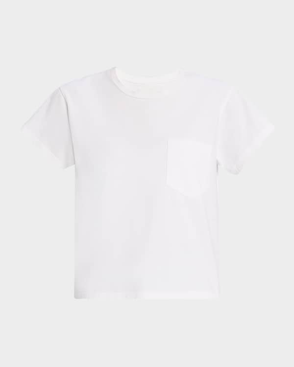 Alice＋Olivia Tシャツ 白 ホワイト ALICE + OLIVIA Miller Embellished Boyfriend Tee | Neiman Marcus
