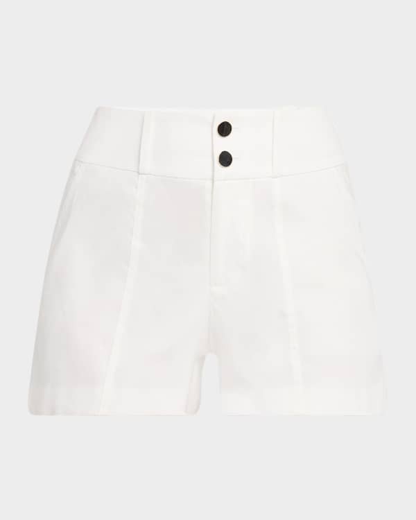 Mica Ultra High-Rise Button-Up Bermuda Shorts