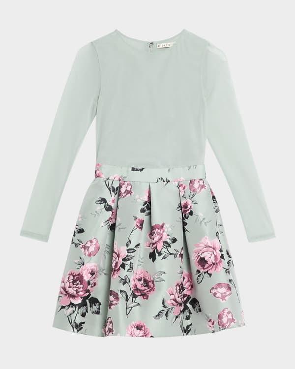 Alice + Olivia Zenon Embellished Tie-Neck Cape Mini Dress