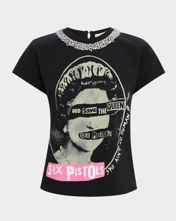 売れ筋商品|||アリス アンド オリビア Tシャツ レディース トップス TESS CREW NECK TEE - Print T-shirt - true blue/off white alice + olivia Women's Tess Crew Neck Tee, Black/Off White