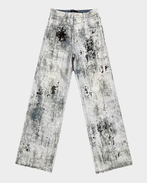 Men's Slim-Fit Distressed Denim Skinny Jeans