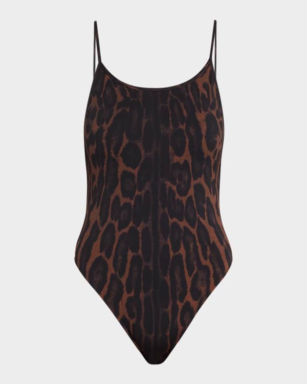 Burberry Check One-Piece Swimsuit | Neiman Marcus
