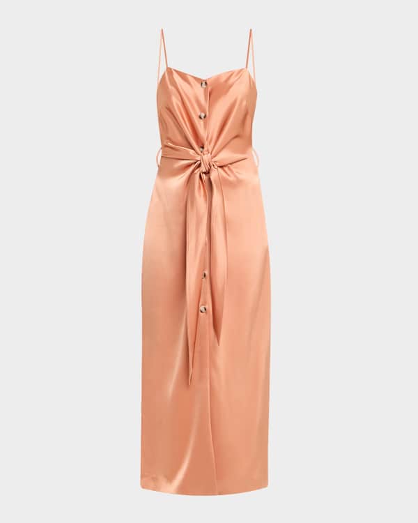 Nanushka Soffio Linen Halter Dress | Neiman Marcus