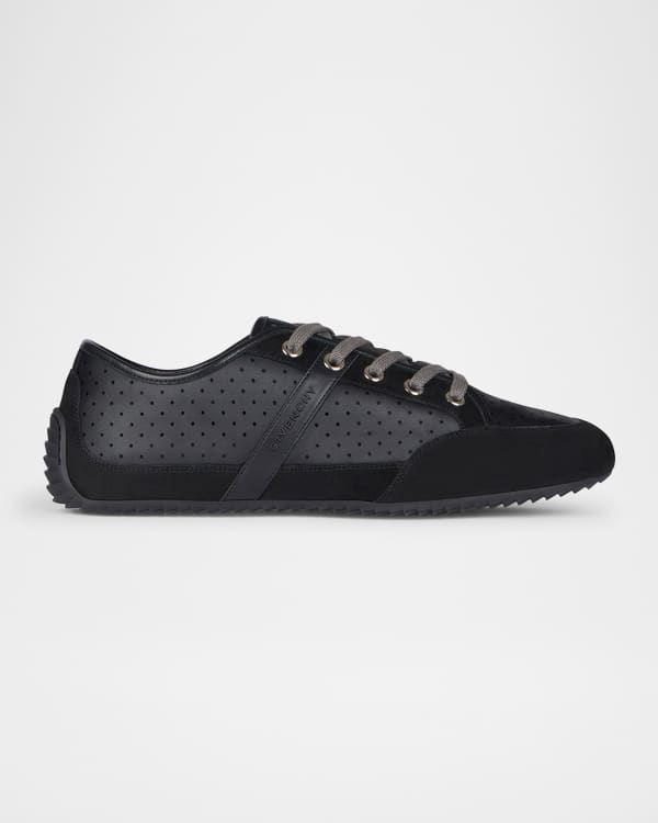 Givenchy Men's G4 Bicolor Leather Low-Top Sneakers | Neiman