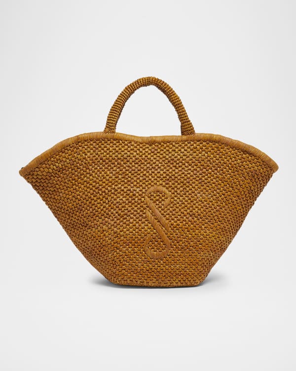 Loewe Bunny Basket Small Bag in Raffia | Neiman Marcus