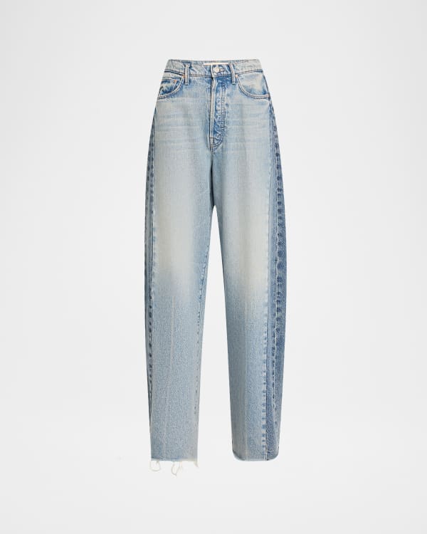 MOTHER The Spinner Zip Sneak Jeans | Neiman Marcus
