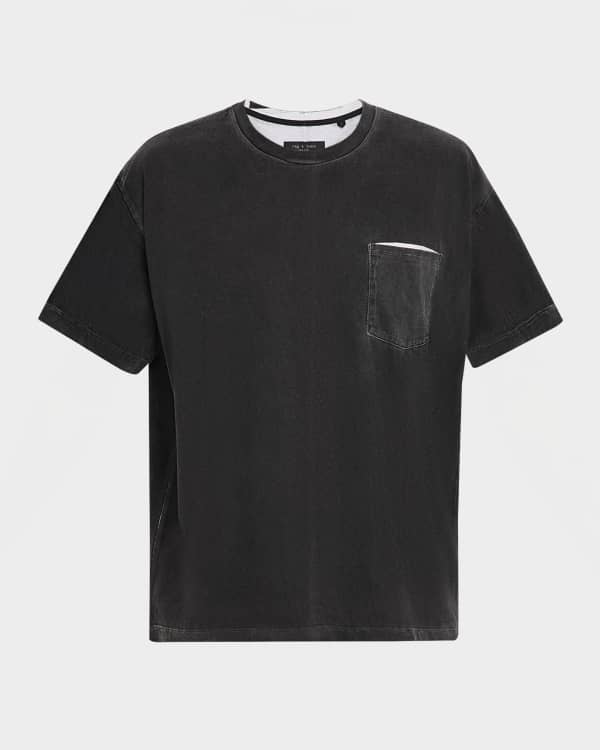 Prada Men's Re-Nylon Cotton Stretch T-Shirt | Neiman Marcus