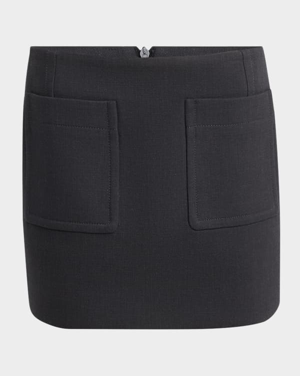 Amiri Rib-Knit Mini Skirt | Neiman Marcus