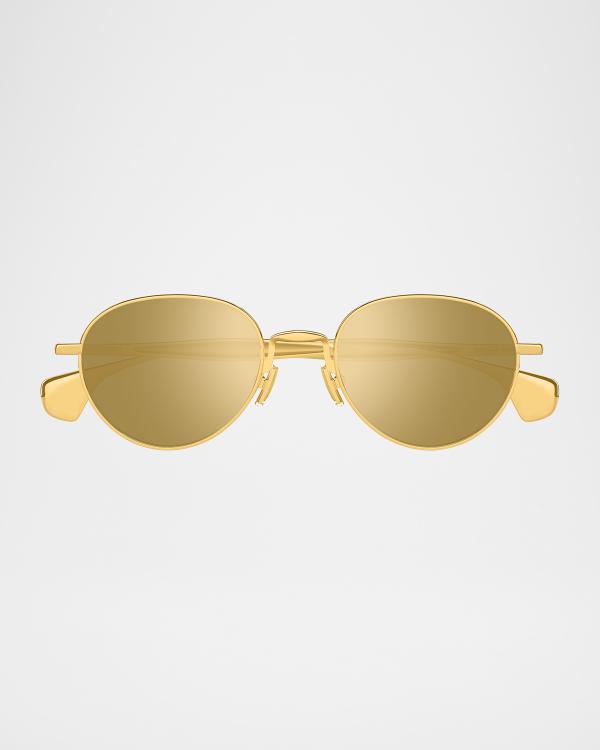 Bottega Veneta Round Acetate Sunglasses | Neiman Marcus display picture 2