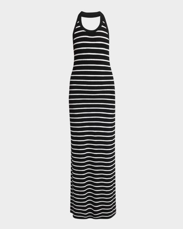Balmain Draped Slit Maxi Dress | Neiman Marcus