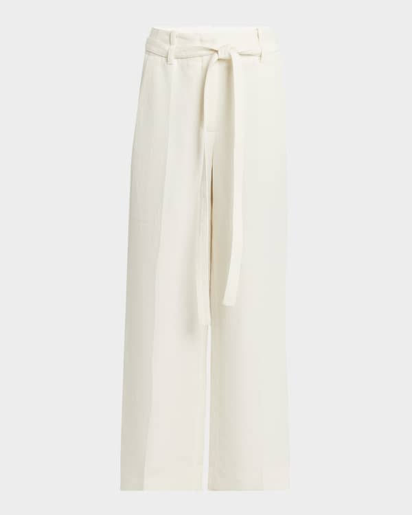 パンツ Givenchy White Linen Wide-Leg Pant Givenchy Pleated Wide Leg Trousers | Neiman Marcus