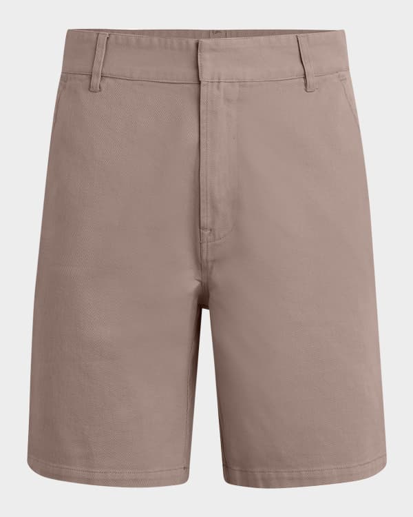 Sid Mashburn Men's Mid-Thigh Cotton Twill Shorts | Neiman Marcus
