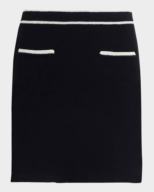 McQueen Brushstroke-Print Ruffle Polyfaille Skirt | Neiman