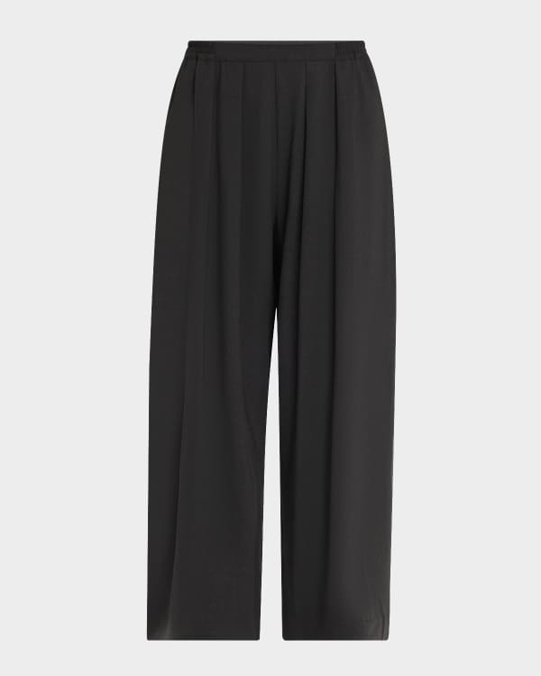 Khaite Maris Pleated Straight-Leg Pants | Neiman Marcus