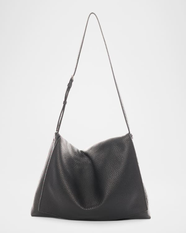 上品な存在感★THE ROW 90's black nubuck leather bag TR23553B-The-Row-90_s-brown-
