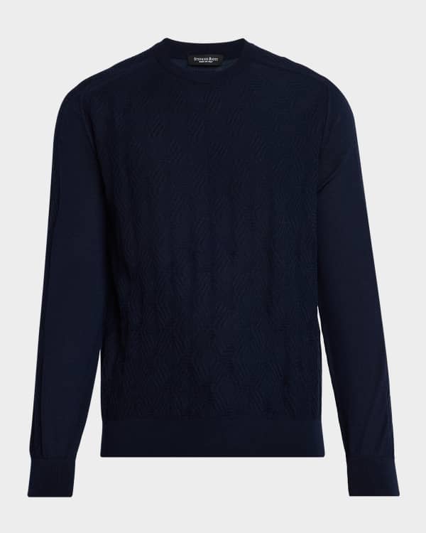 Stefano Ricci Men's Cashmere-Silk Knit Quarter-Zip Sweater