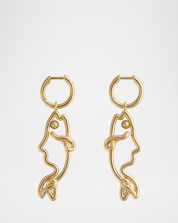 Dolce&Gabbana DG Logo Drop Earrings | Neiman Marcus