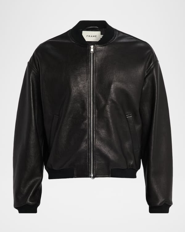 FRAME Men's Leather Jacket | Neiman Marcus