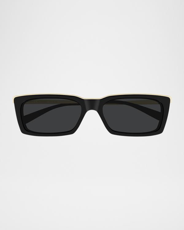 SAINT LAURENT SL 392 Wire 003 Black Aviator Unisex 57 mm Sunglasses Shop SL 392 WIRE 003 Unisex Aviator Sunglasses on Sale at  main image 3