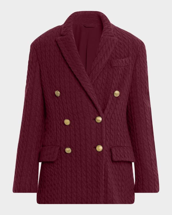 【関税込み】BRUNELLO CUCINELLI DOUBLE-BREASTED BLAZER BRUNELLO CUCINELLI Double-Breasted Herringbone Linen Blazer