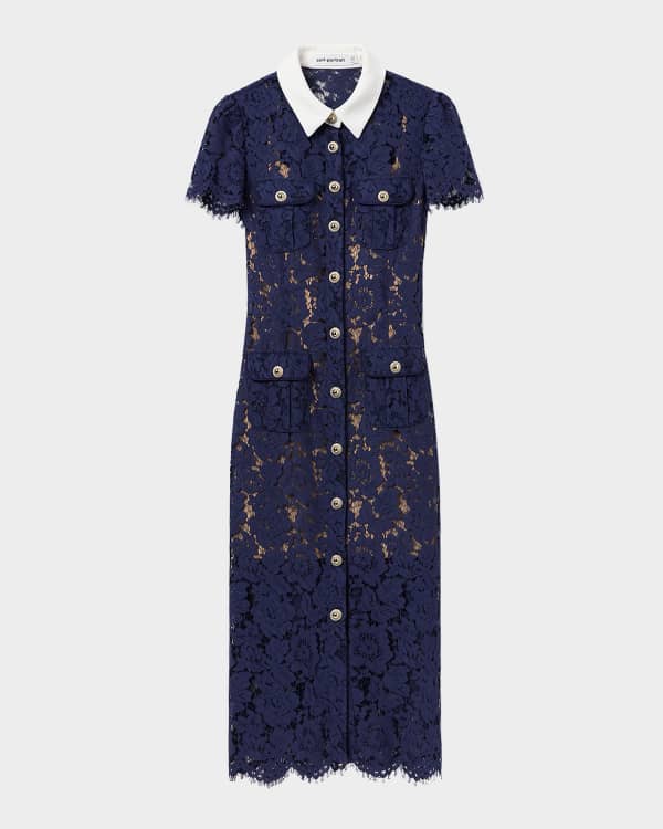 新品✨セルフポートレイト　prairie midi dress　レースワンピース Self-Portrait Prairie Cutwork Lace Midi Dress | Neiman Marcus