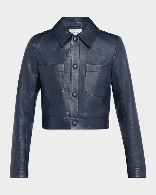 ヴェロニカ　VERONICA ドアマンジャケット Veronica Beard Andrea Leather Jacket | Neiman Marcus