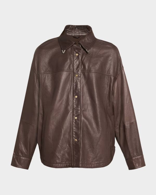 Fitted Lambskin Leather Jacket