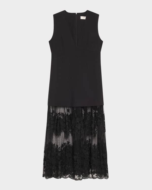 By Malene Birger Elizabeth Lace-Trim Organic Cotton Midi