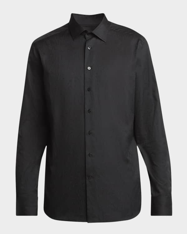 Dries Van Noten Men's Crowsey Embellished Sport Shirt | Neiman Marcus