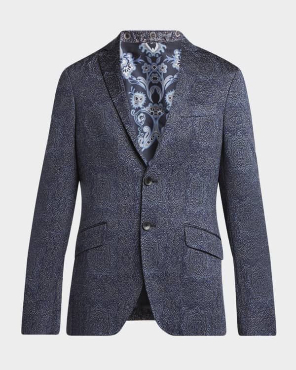 【送料&関税込】Etro Lightweight Paisley Print Coat ETRO paisley-print Jacquard Coat | Blue | FARFETCH