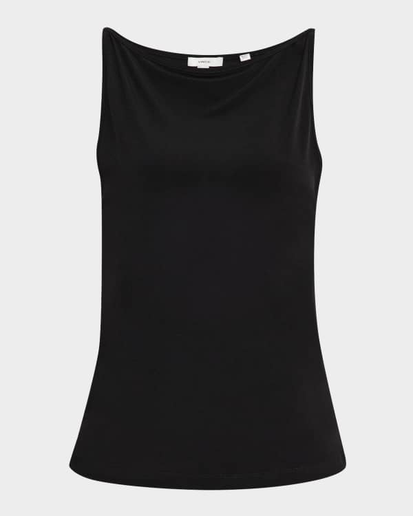 Theory Regal Merino Wool Mock-Neck Shell Top | Neiman Marcus