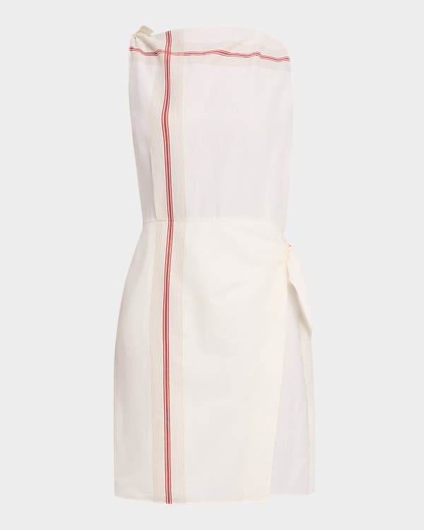 Theory Sleeveless Organza Overlay Boat-Neck Midi Dress | Neiman Marcus