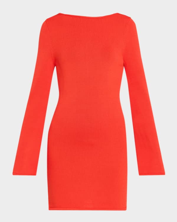 knee length dresses for ladies Shoshanna Umbrella Minidress in Marigold Online at Green Envy